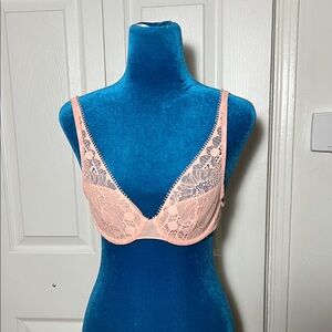 Chantelle Pink Lace Bra 32B